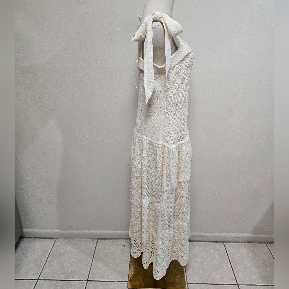 Zimmermann Anneke Patchwork Knit Midi Dress Size US 12 NWT - Picture 6 of 10